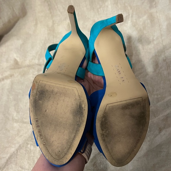 Gianni Bini Stiletto Platform Two Tone Color block heels size 8 - Picture 8 of 12